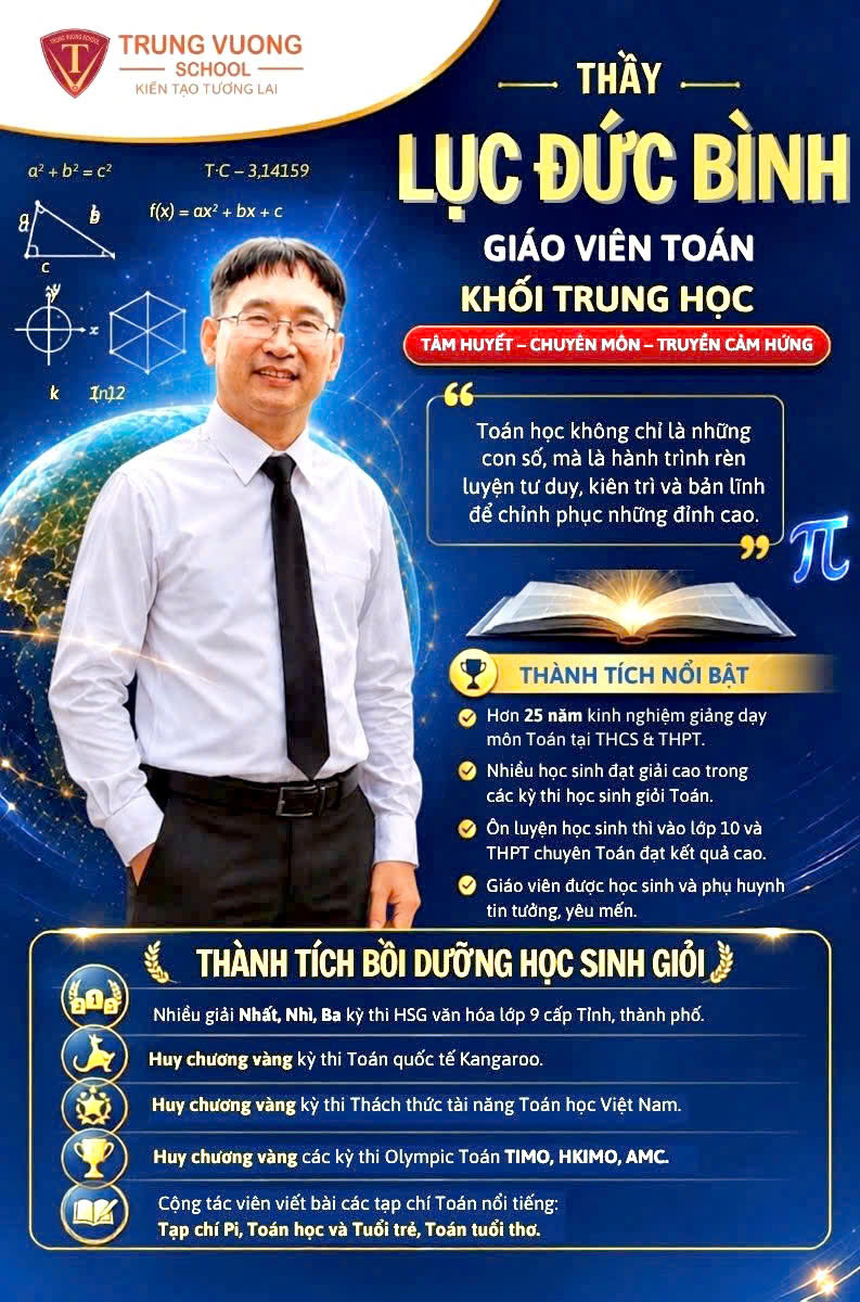NGƯỜI THẦY TẬN TÂM VỚI TOÁN HỌC